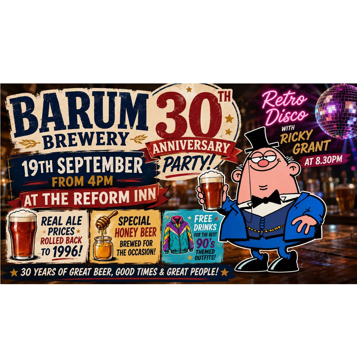 Barum Brewery's 30th Anniversary Celebrations
